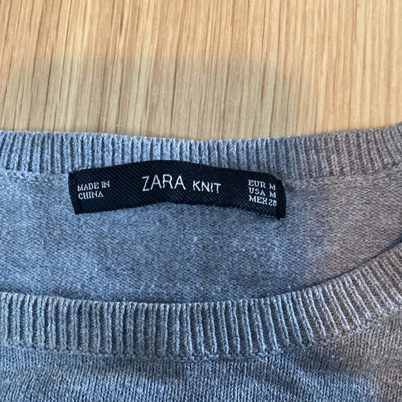 Grey Zara Knit Sweater - Picture 2 of 3